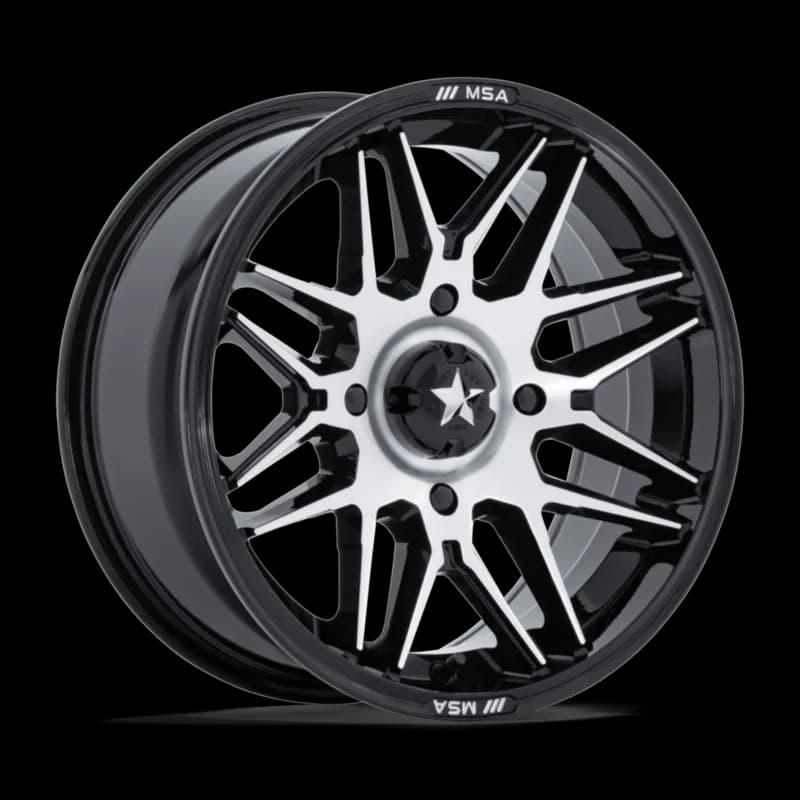 MSA Offroad Wheels RADAR UTV 15X7 5X4.5 72 +10 G-BLK-MCH